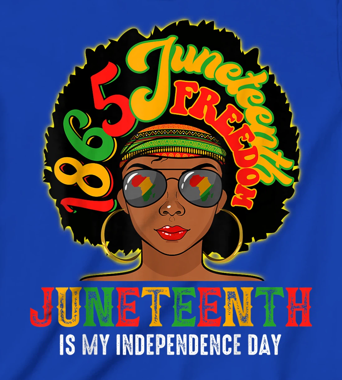 Juneteenth Is My Independence Day Afro African Girl T-Shirt, Kid T-Shirt and Women T-Shirt