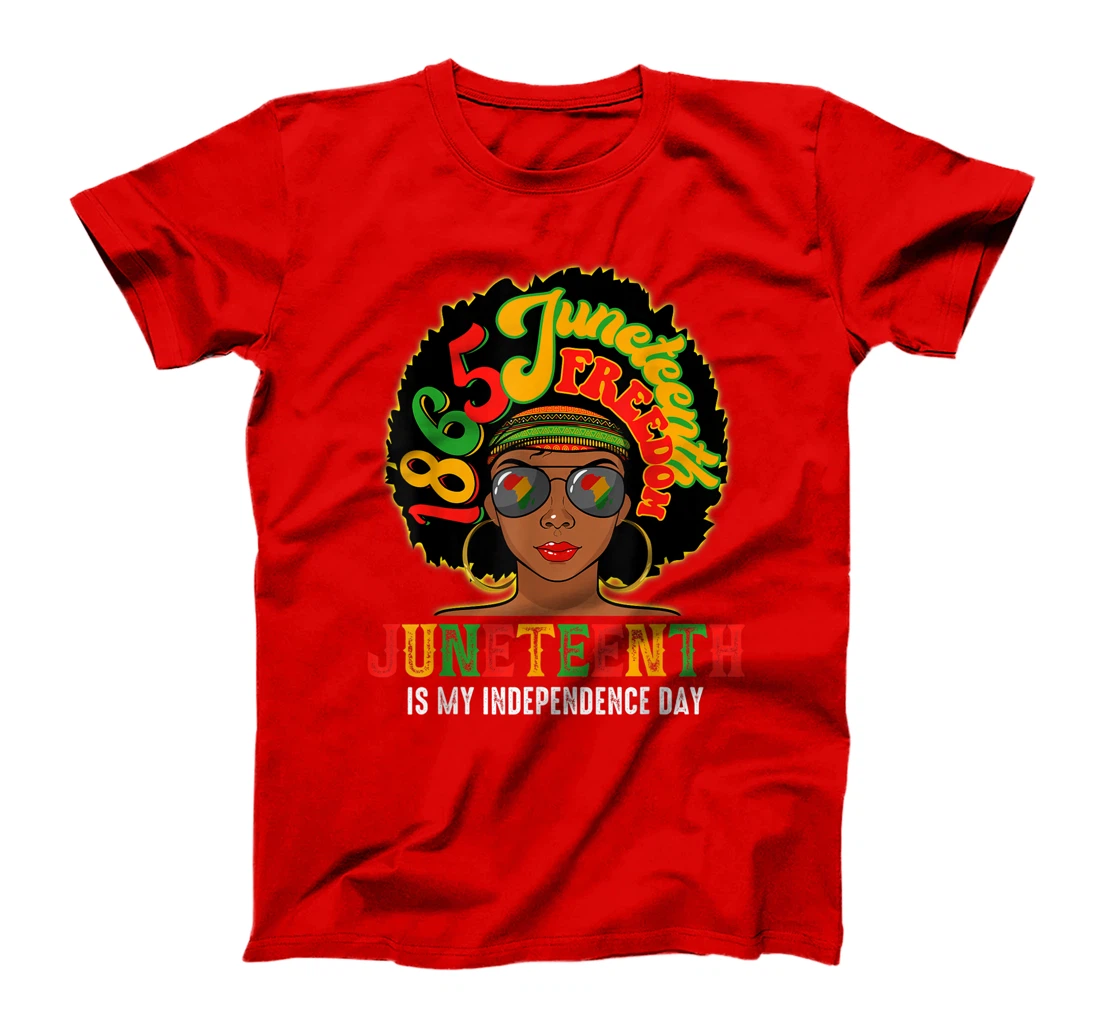 Juneteenth Is My Independence Day Afro African Girl T-Shirt, Kid T-Shirt and Women T-Shirt
