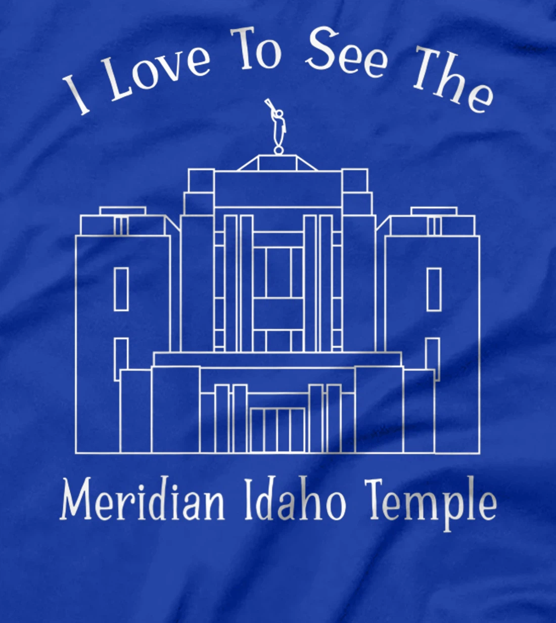 Meridian ID Temple, I love to see my temple, happy T-Shirt, Kid T-Shirt and Women T-Shirt