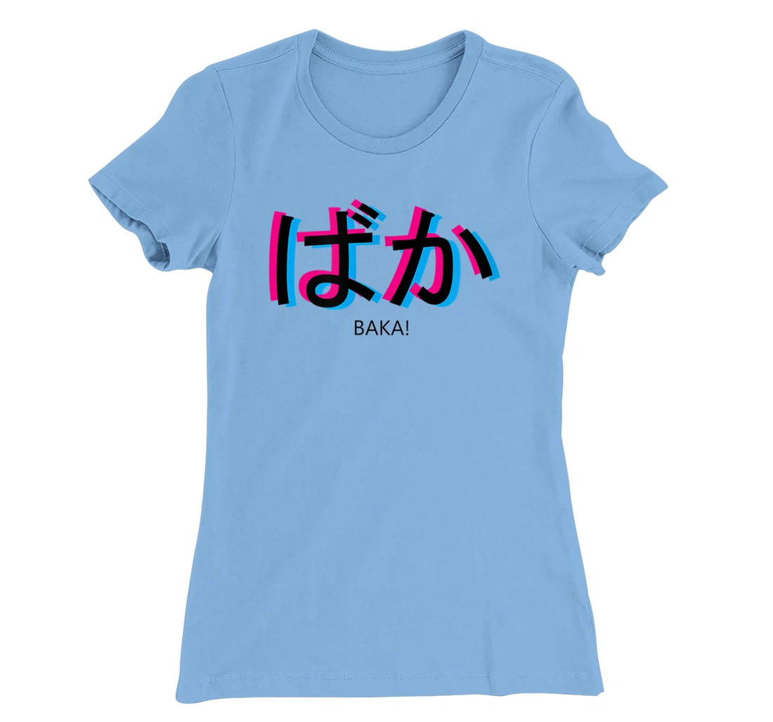 baka! Black Aesthetic Anime Outfit Japanese Manga Language T-Shirt, Kid T-Shirt and Women T-Shirt