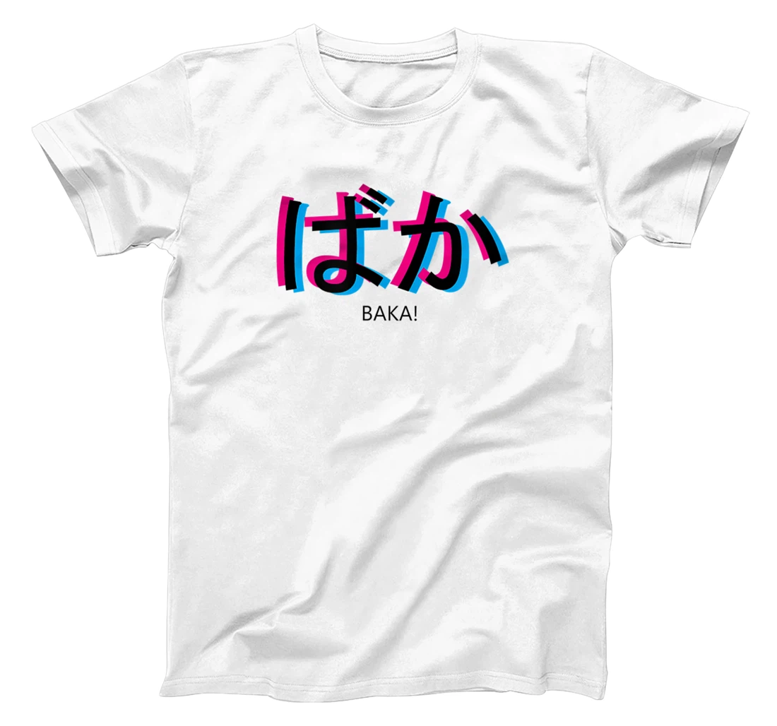 baka! Black Aesthetic Anime Outfit Japanese Manga Language T-Shirt, Kid T-Shirt and Women T-Shirt