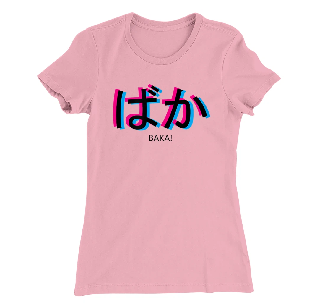 baka! Black Aesthetic Anime Outfit Japanese Manga Language T-Shirt, Kid T-Shirt and Women T-Shirt