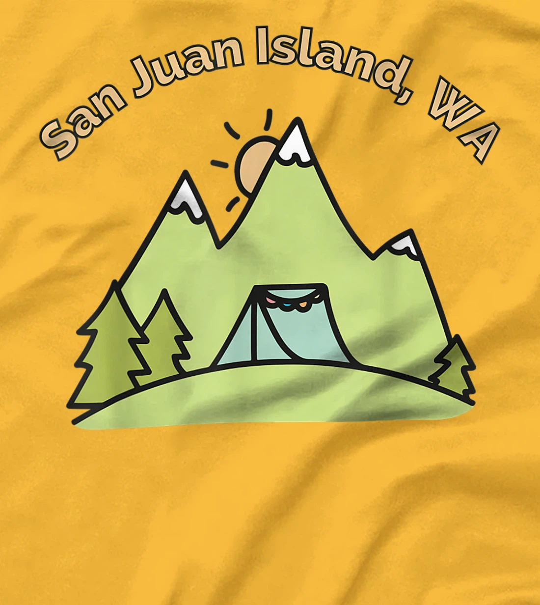 Womens San Juan Island Mountains Hiking Climbing Camping & Outdoors T-Shirt, Women T-Shirt