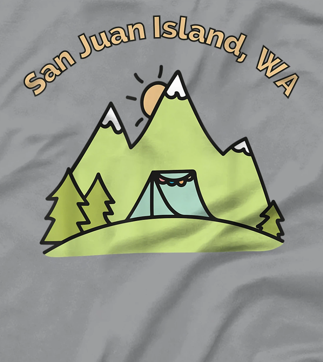Womens San Juan Island Mountains Hiking Climbing Camping & Outdoors T-Shirt, Women T-Shirt