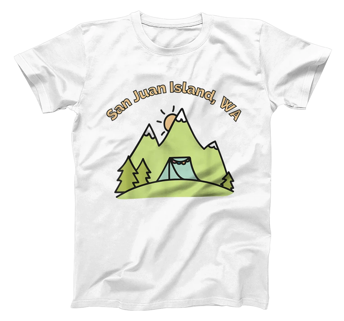 Womens San Juan Island Mountains Hiking Climbing Camping & Outdoors T-Shirt, Women T-Shirt
