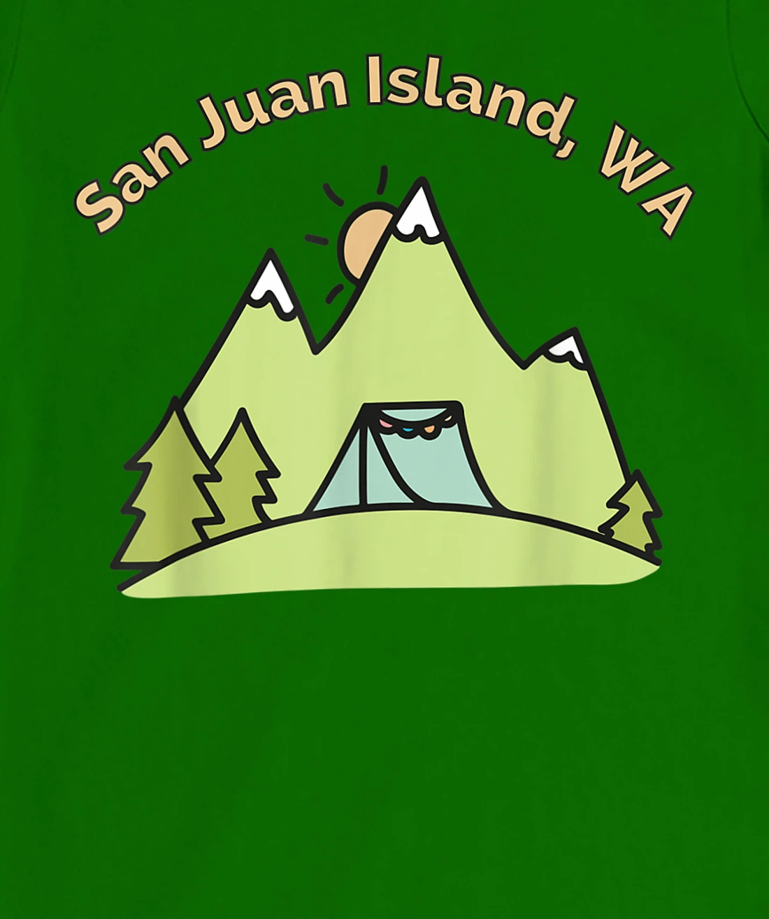 Womens San Juan Island Mountains Hiking Climbing Camping & Outdoors T-Shirt, Women T-Shirt