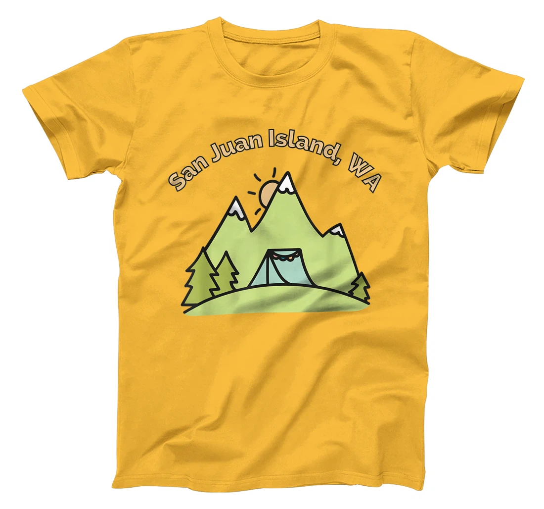 Womens San Juan Island Mountains Hiking Climbing Camping & Outdoors T-Shirt, Women T-Shirt