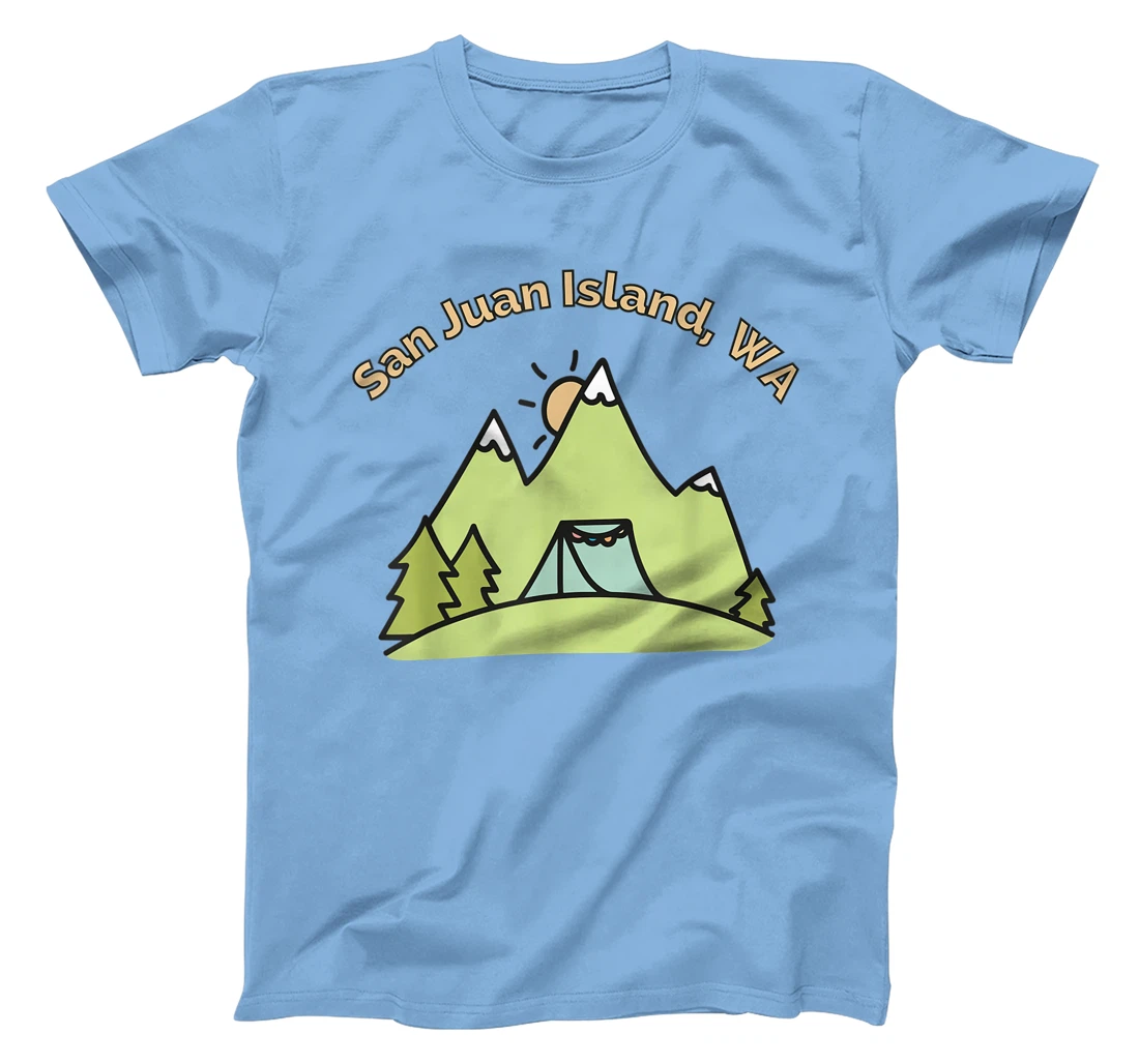 Womens San Juan Island Mountains Hiking Climbing Camping & Outdoors T-Shirt, Women T-Shirt