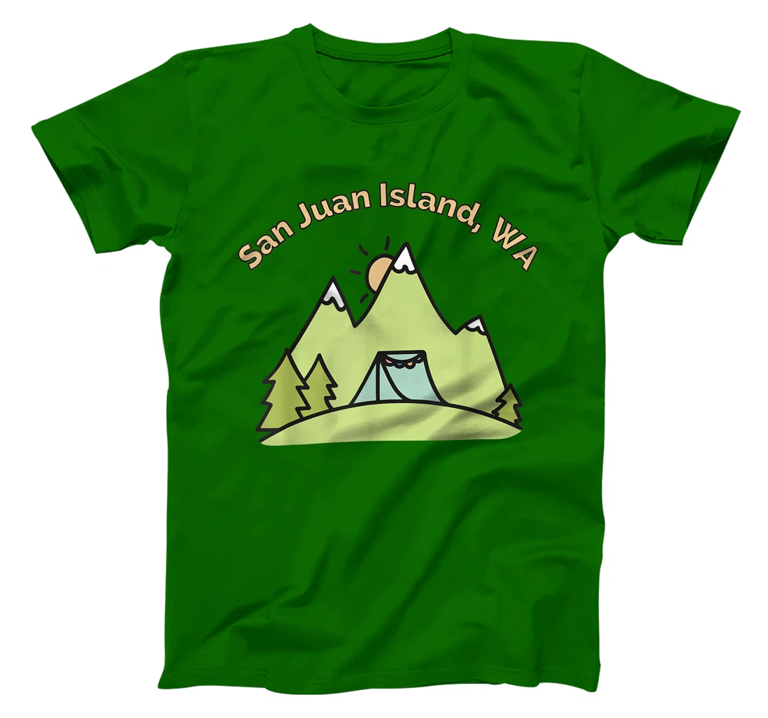 Womens San Juan Island Mountains Hiking Climbing Camping & Outdoors T-Shirt, Women T-Shirt