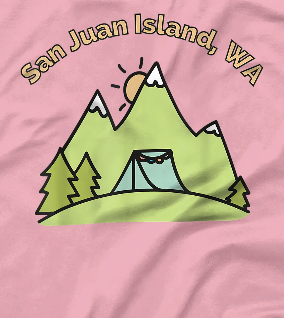 Womens San Juan Island Mountains Hiking Climbing Camping & Outdoors T-Shirt, Women T-Shirt