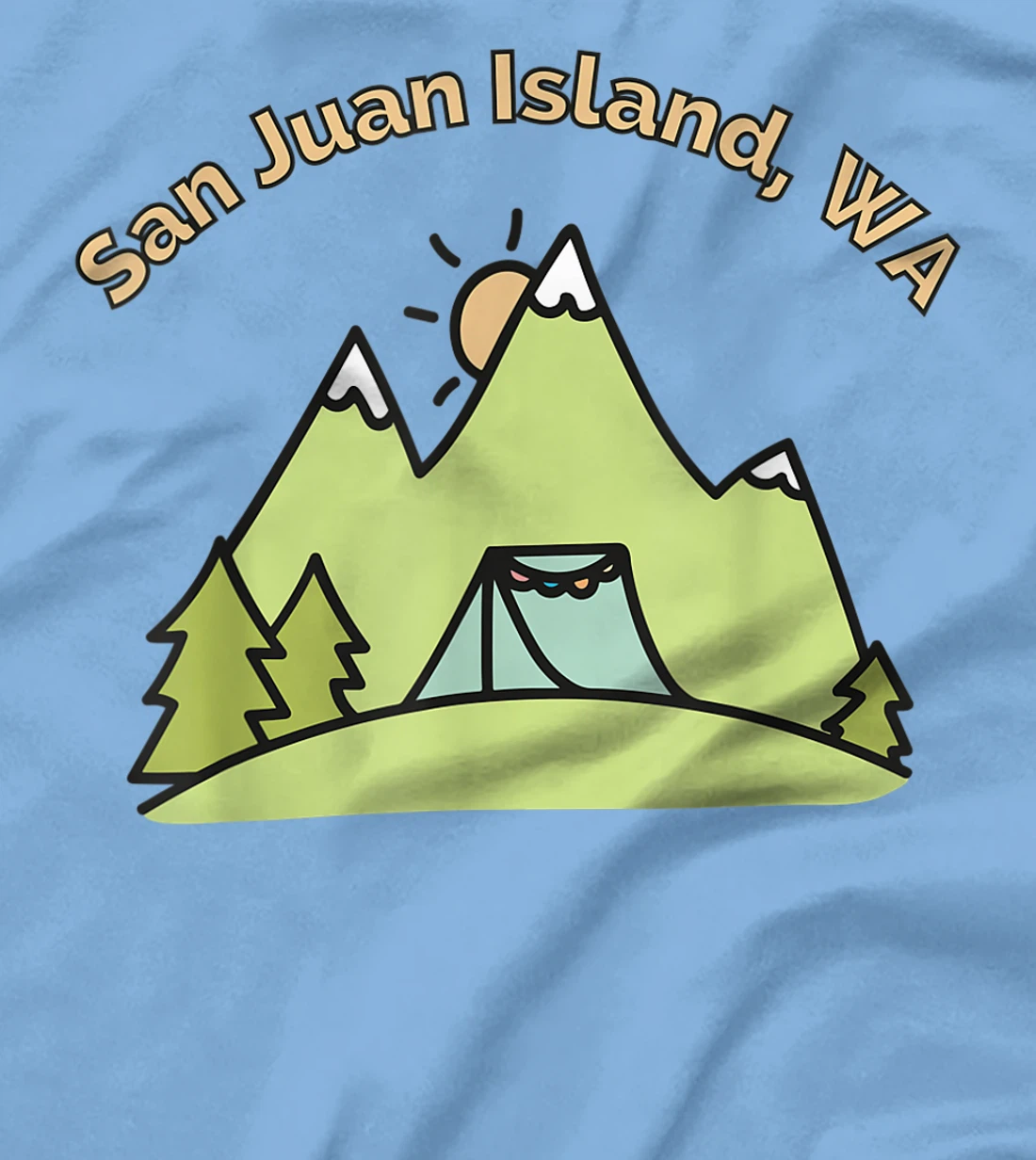 Womens San Juan Island Mountains Hiking Climbing Camping & Outdoors T-Shirt, Women T-Shirt