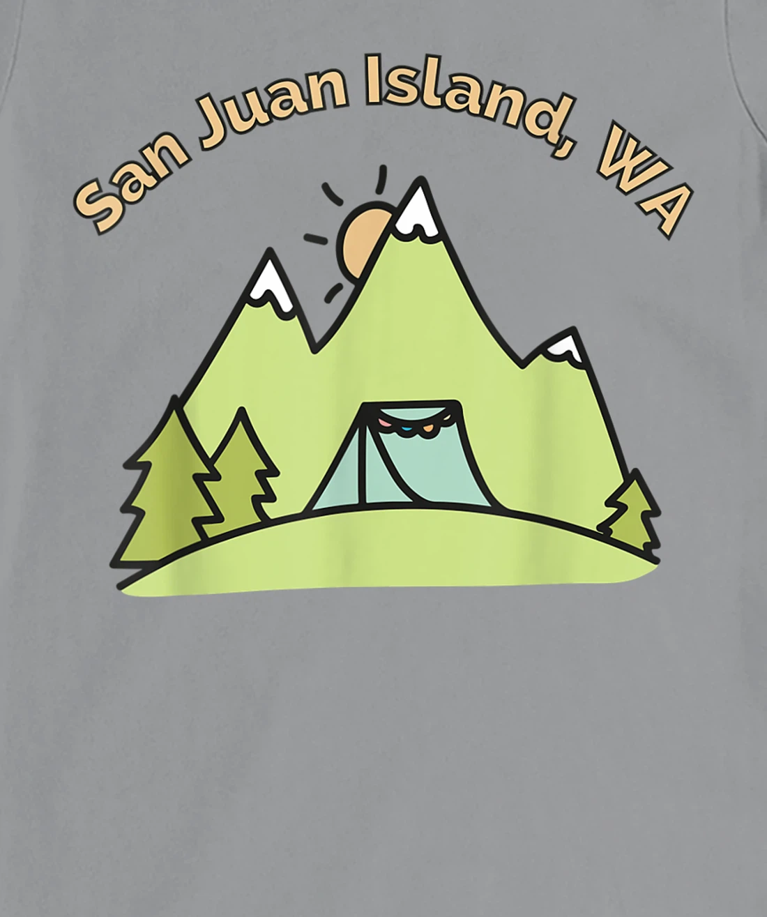 Womens San Juan Island Mountains Hiking Climbing Camping & Outdoors T-Shirt, Women T-Shirt