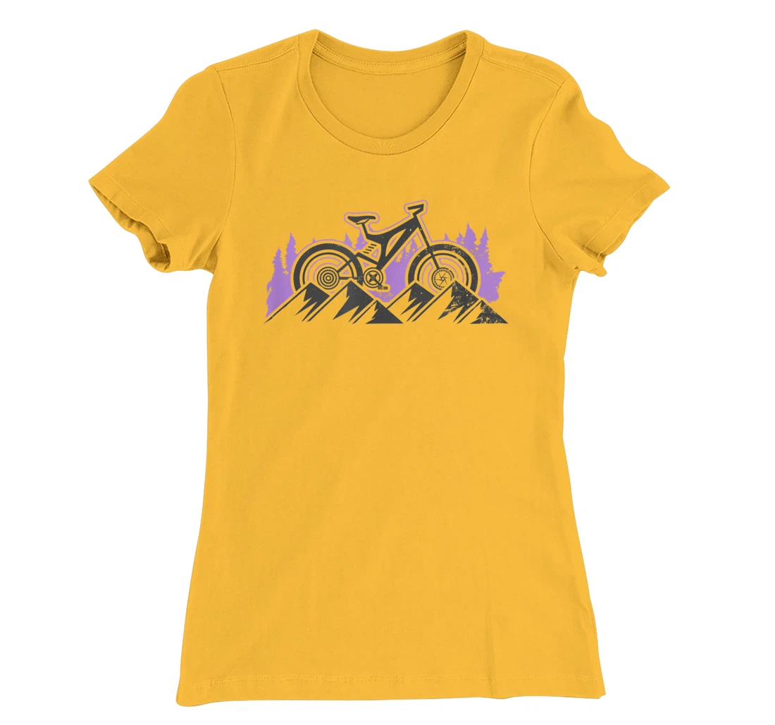 Hills Design Mountain Bike T-Shirt, Women T-Shirt