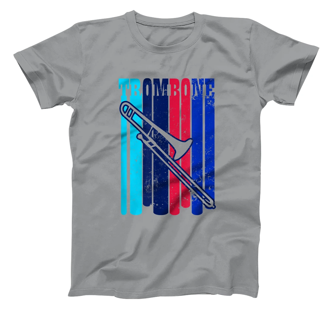 Vintage Retro Design Trombone T-Shirt, Women T-Shirt