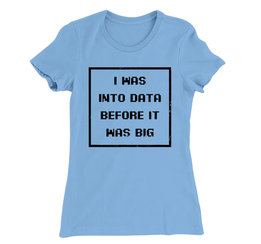 I Was Into Data Before It Was Big Design Data Nerd T-Shirt, Women T-Shirt