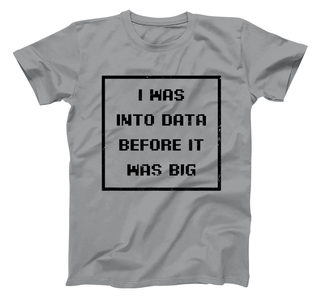 I Was Into Data Before It Was Big Design Data Nerd T-Shirt, Women T-Shirt