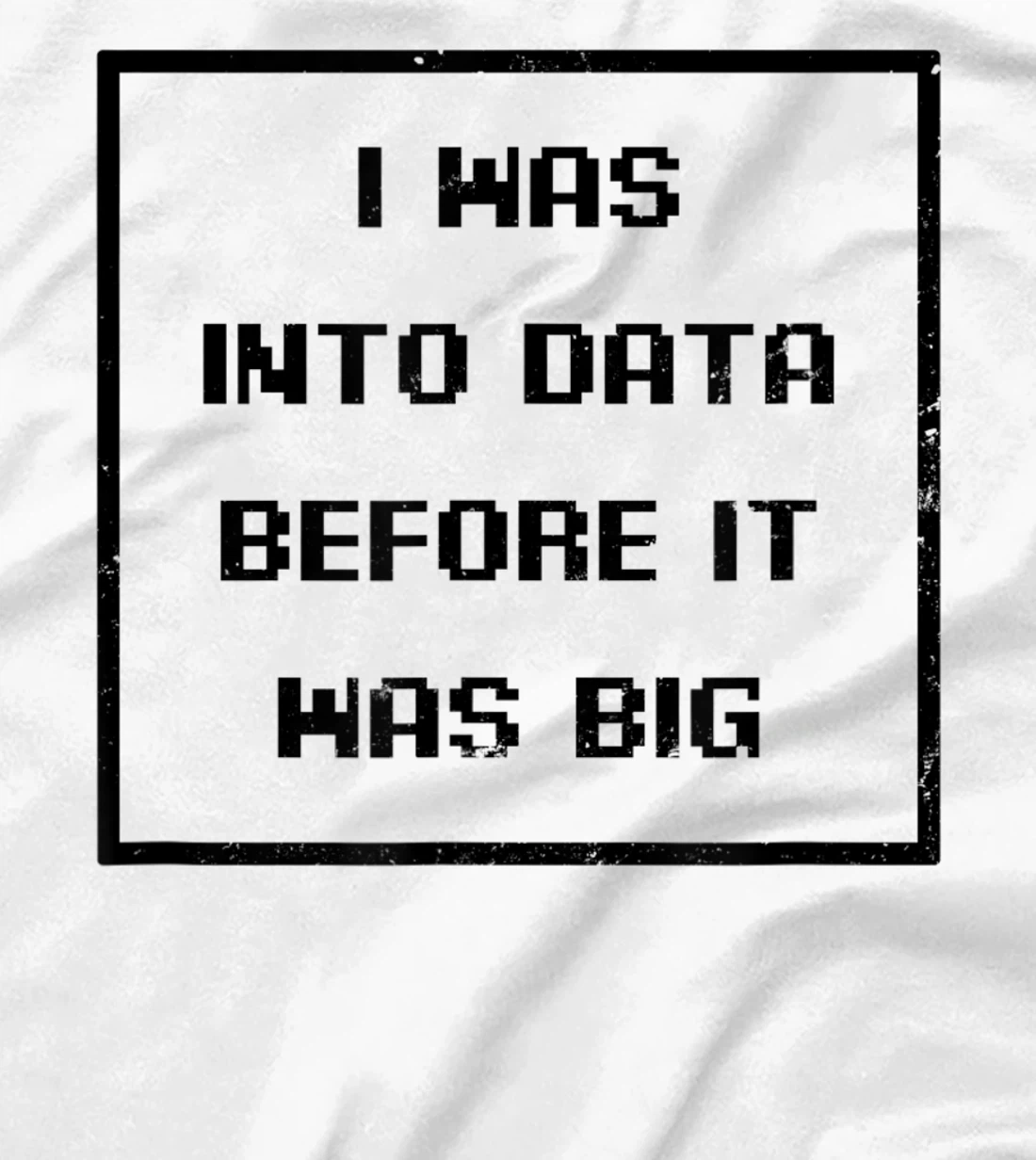 I Was Into Data Before It Was Big Design Data Nerd T-Shirt, Women T-Shirt