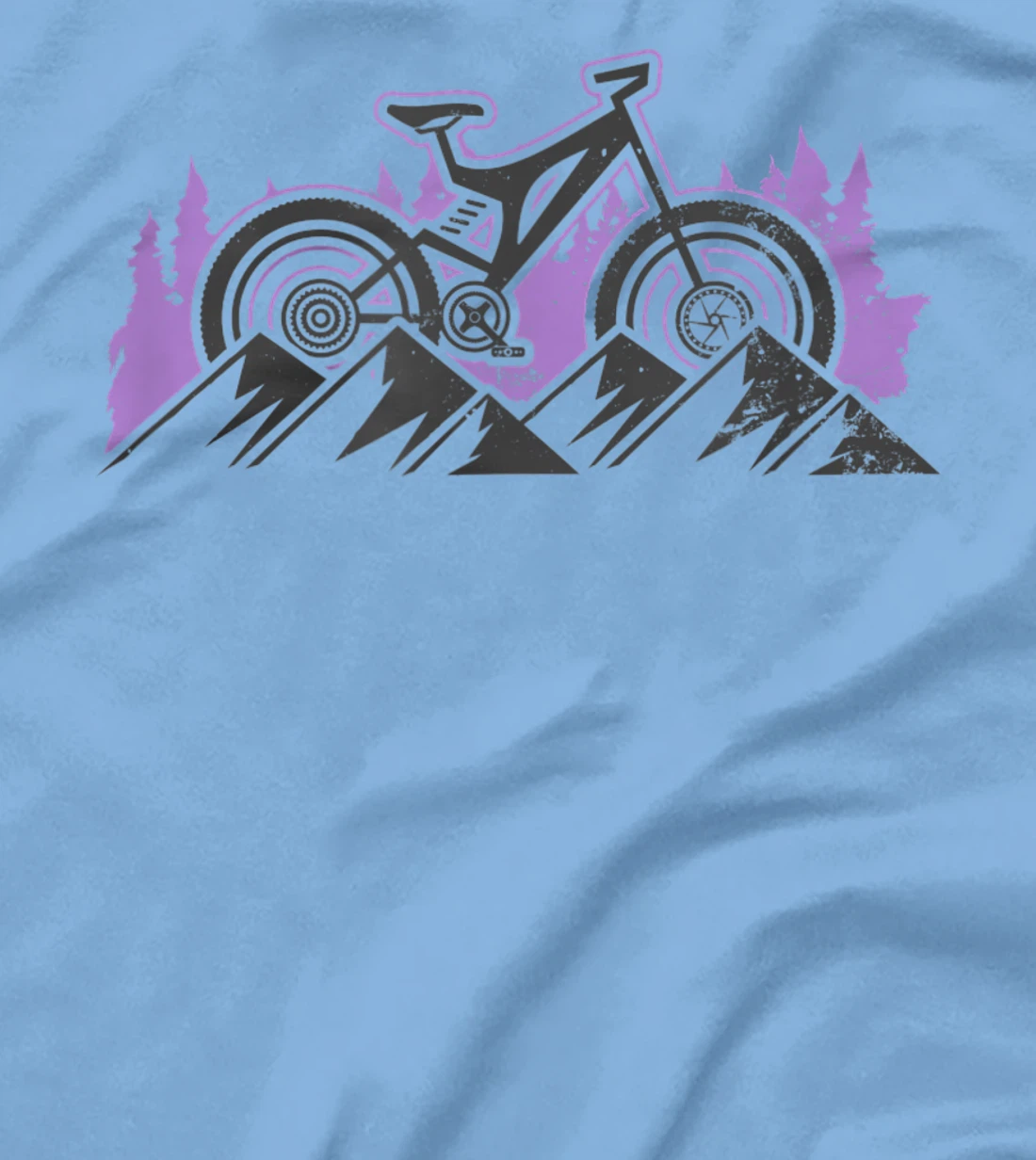 Hills Design Mountain Bike T-Shirt, Women T-Shirt