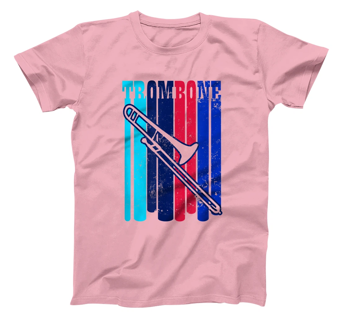 Vintage Retro Design Trombone T-Shirt, Women T-Shirt