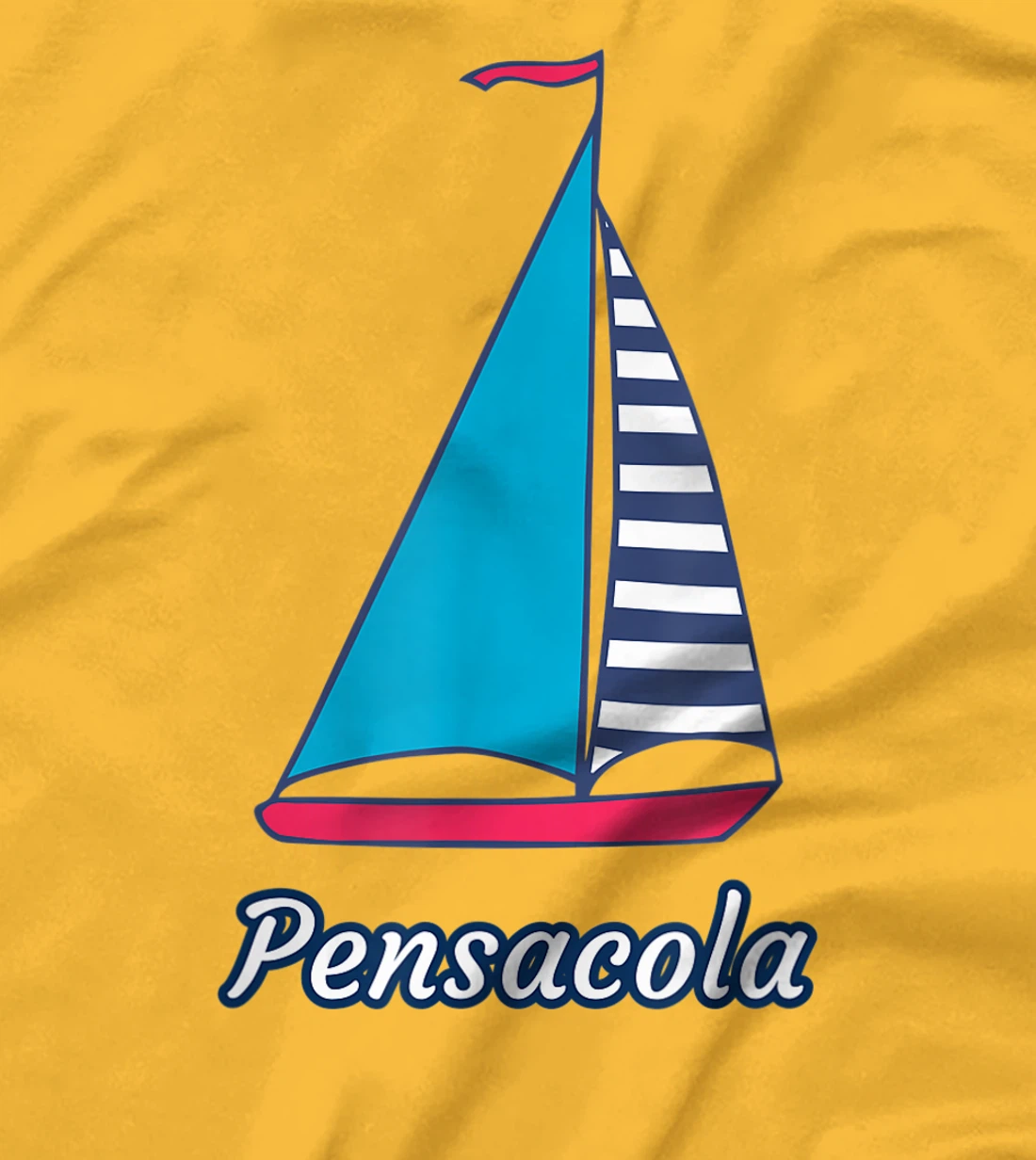 Pensacola Sailing Sail Boat Nautical Regatta T-Shirt, Kid T-Shirt and Women T-Shirt