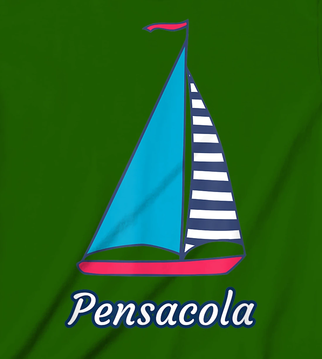 Pensacola Sailing Sail Boat Nautical Regatta T-Shirt, Kid T-Shirt and Women T-Shirt