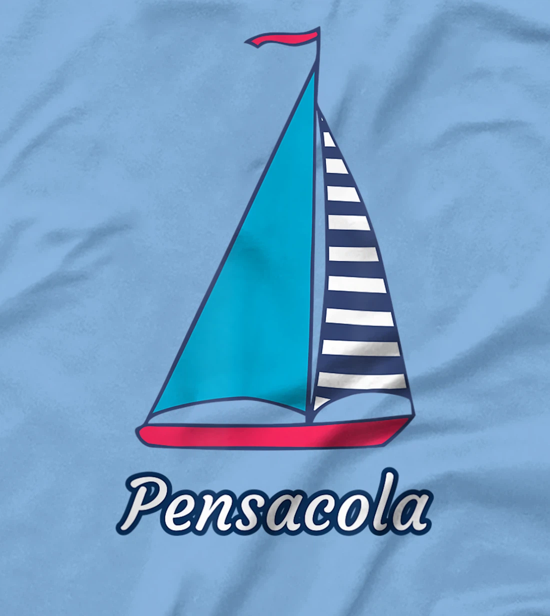 Pensacola Sailing Sail Boat Nautical Regatta T-Shirt, Kid T-Shirt and Women T-Shirt