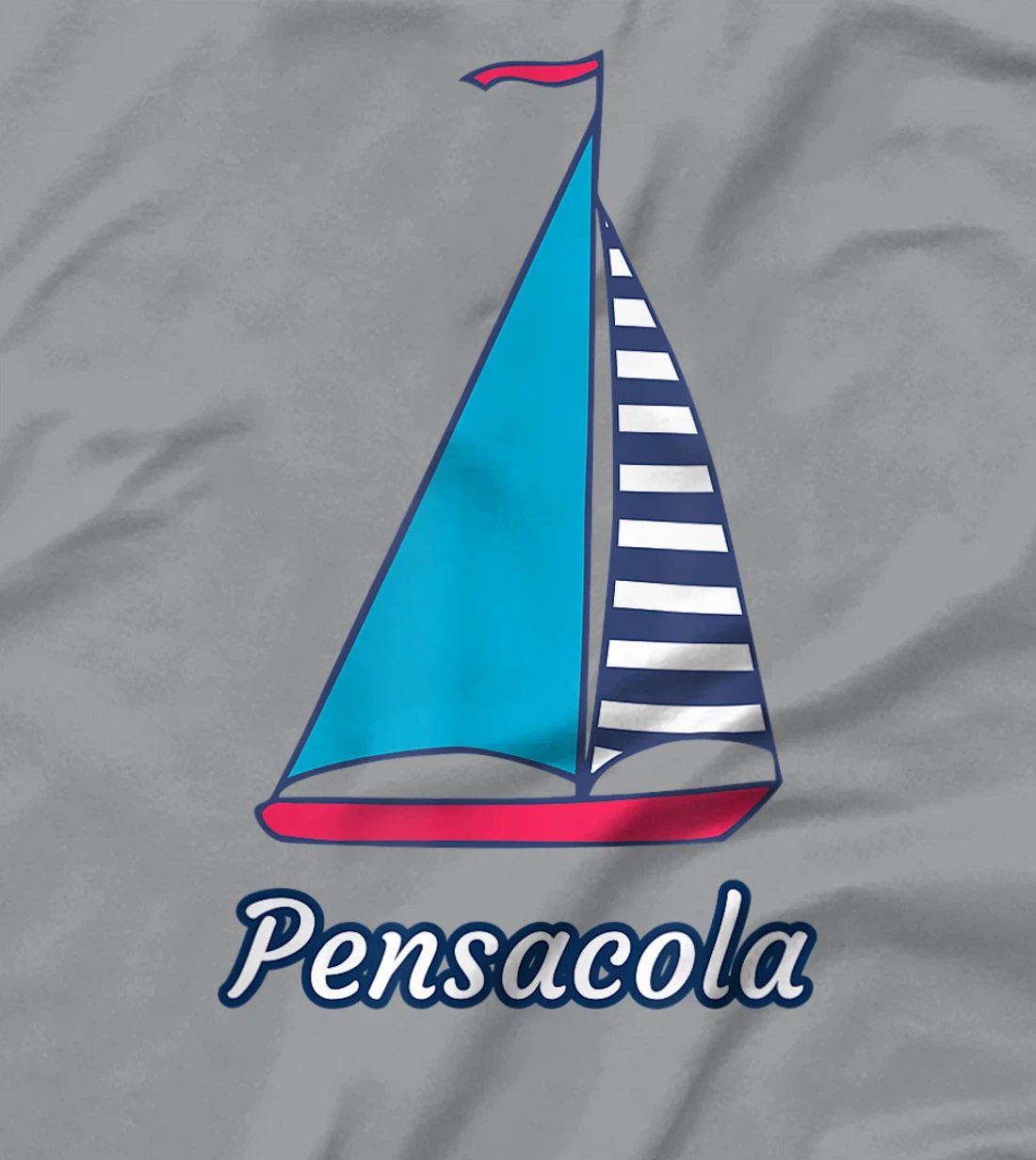 Pensacola Sailing Sail Boat Nautical Regatta T-Shirt, Kid T-Shirt and Women T-Shirt