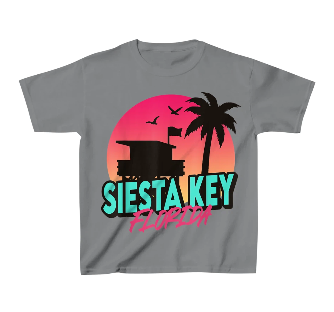 Vintage Siesta Key Beach Florida Palm Trees FL Retro T-Shirt, Kid T-Shirt and Women T-Shirt