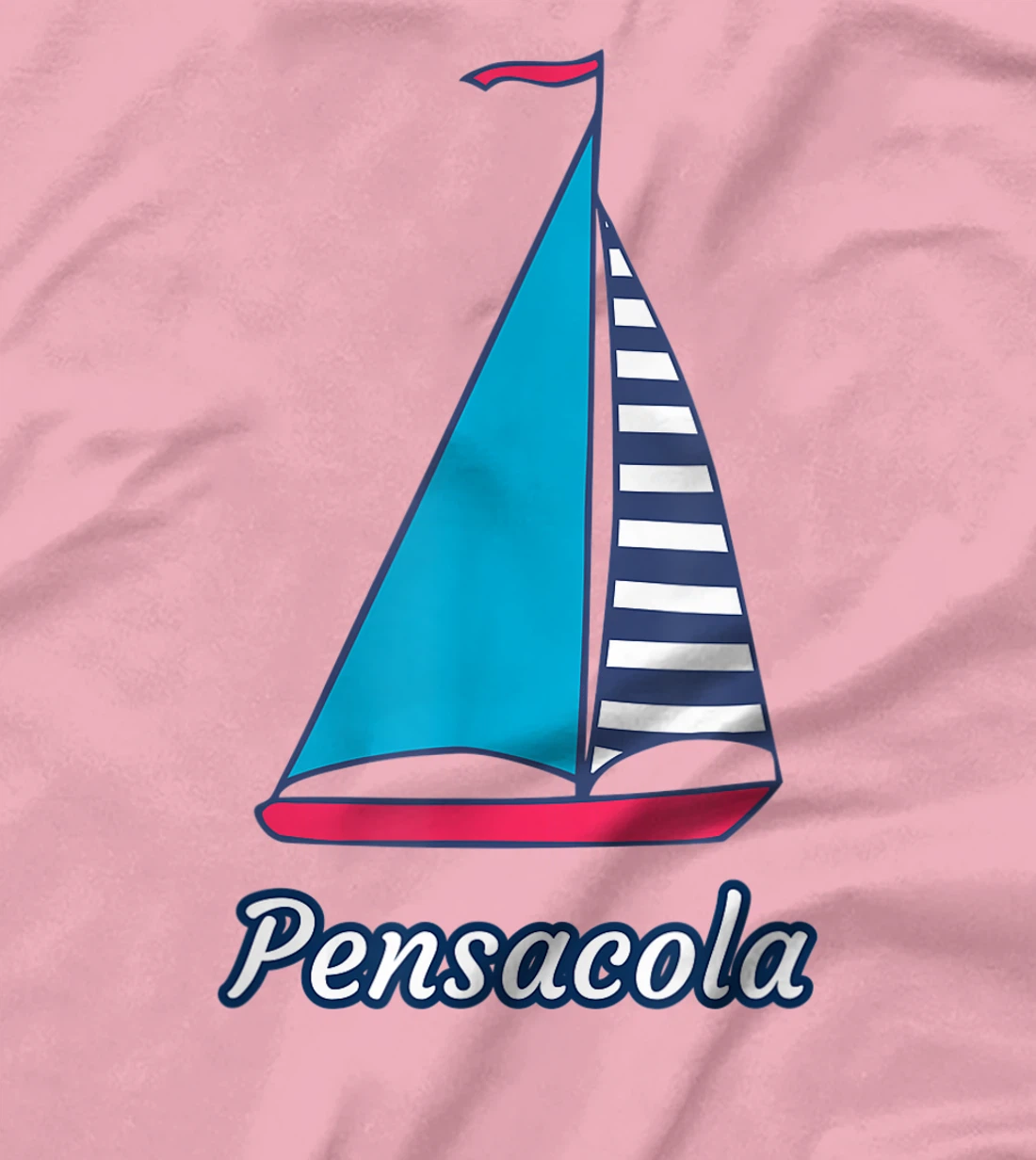 Pensacola Sailing Sail Boat Nautical Regatta T-Shirt, Kid T-Shirt and Women T-Shirt