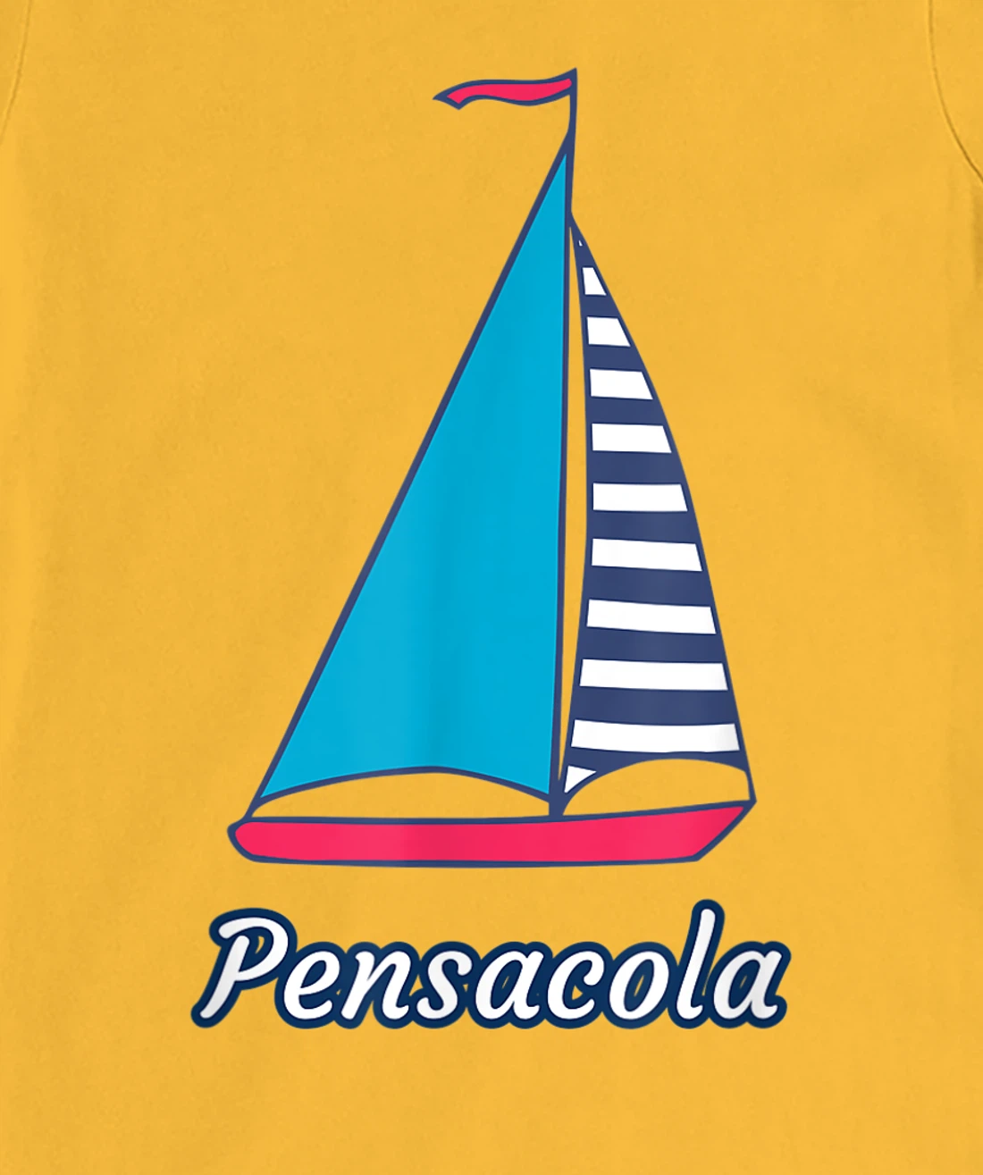 Pensacola Sailing Sail Boat Nautical Regatta T-Shirt, Kid T-Shirt and Women T-Shirt