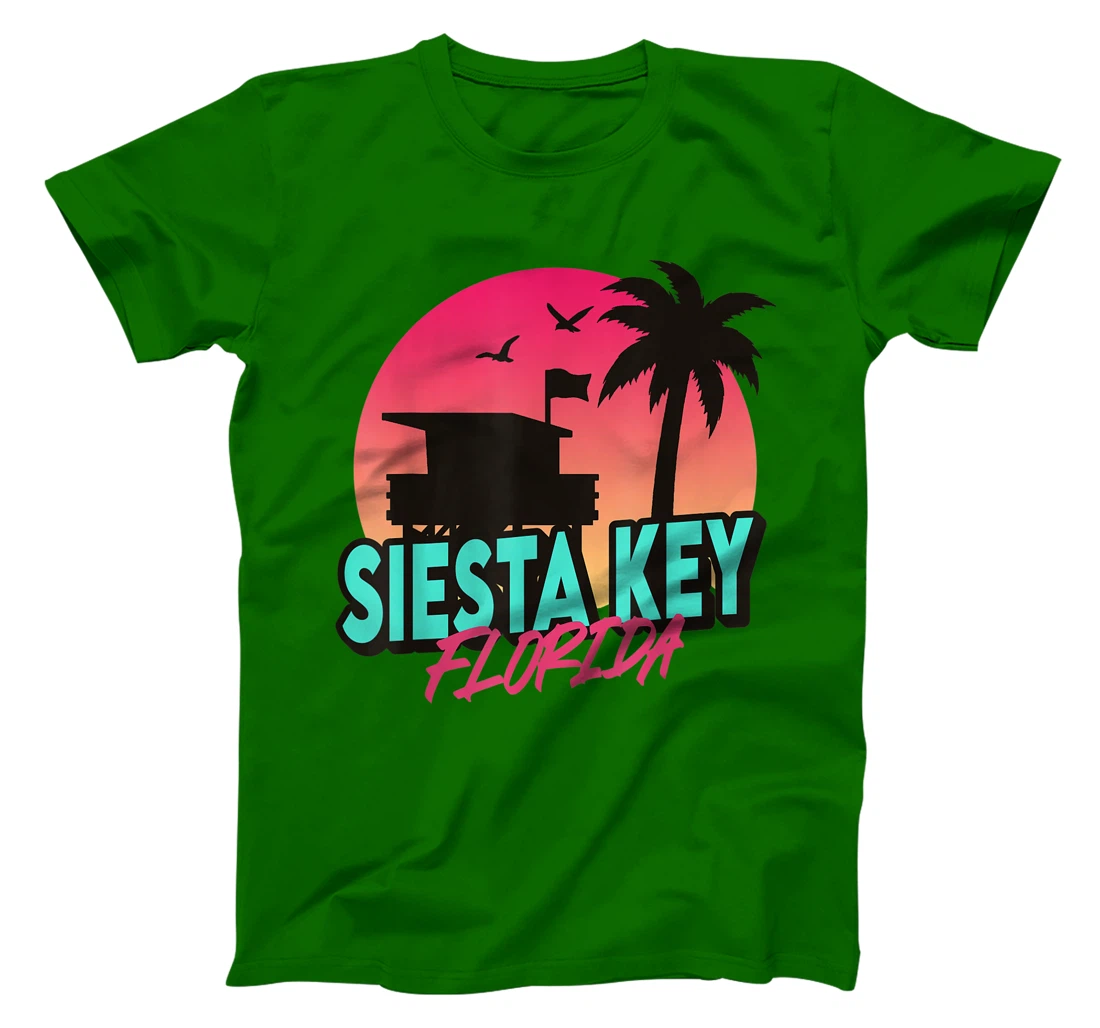 Vintage Siesta Key Beach Florida Palm Trees FL Retro T-Shirt, Kid T-Shirt and Women T-Shirt