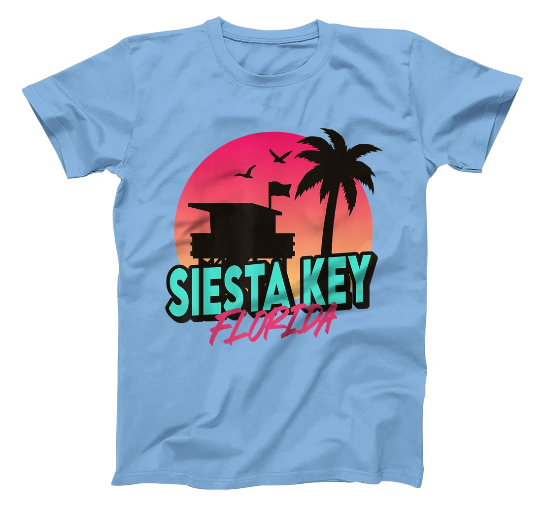 Vintage Siesta Key Beach Florida Palm Trees FL Retro T-Shirt, Kid T-Shirt and Women T-Shirt