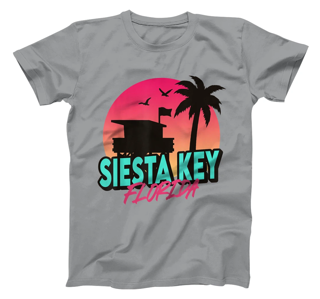 Vintage Siesta Key Beach Florida Palm Trees FL Retro T-Shirt, Kid T-Shirt and Women T-Shirt