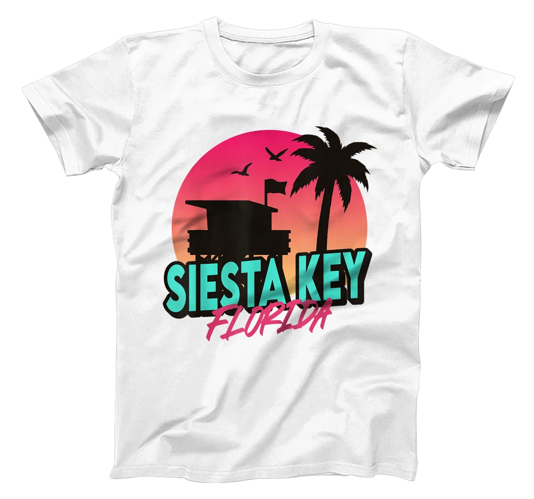 Vintage Siesta Key Beach Florida Palm Trees FL Retro T-Shirt, Kid T-Shirt and Women T-Shirt