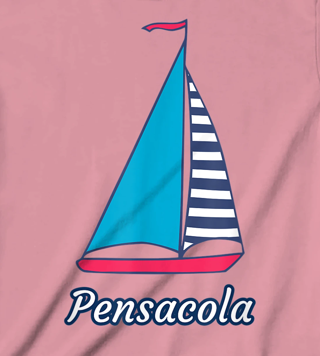 Pensacola Sailing Sail Boat Nautical Regatta T-Shirt, Kid T-Shirt and Women T-Shirt
