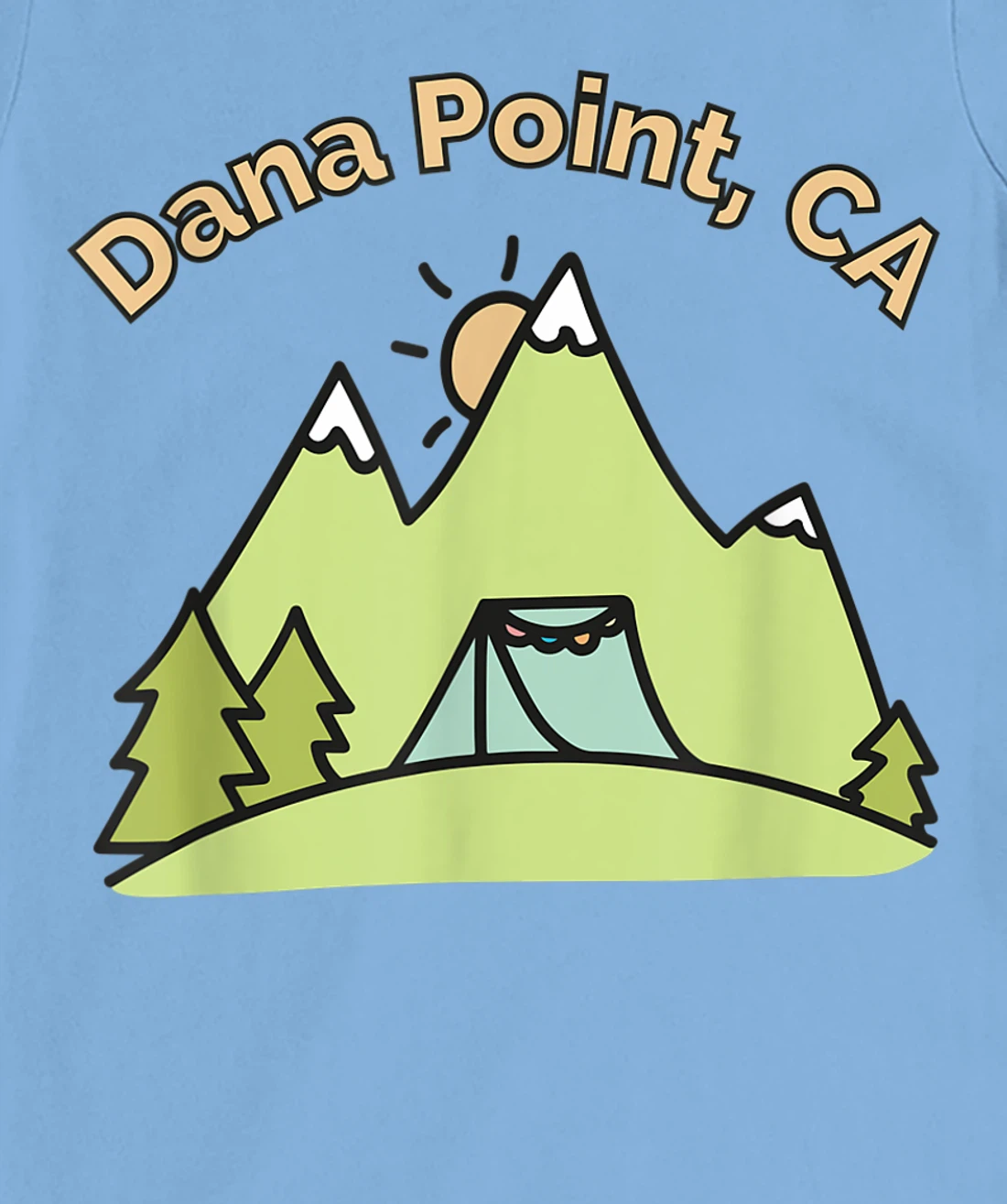 Womens Dana Point CA Mountains Hiking Climbing Camping & Outdoors T-Shirt, Kid T-Shirt and Women T-Shirt