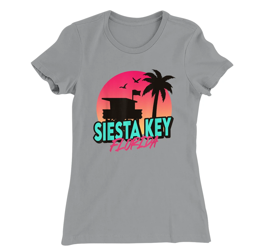 Vintage Siesta Key Beach Florida Palm Trees FL Retro T-Shirt, Kid T-Shirt and Women T-Shirt