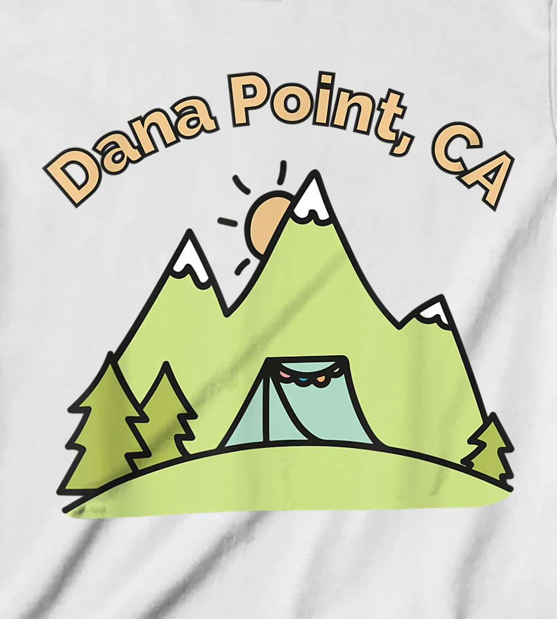 Womens Dana Point CA Mountains Hiking Climbing Camping & Outdoors T-Shirt, Kid T-Shirt and Women T-Shirt