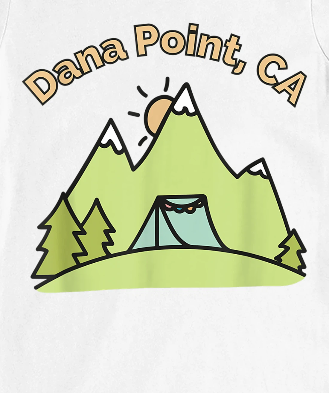 Womens Dana Point CA Mountains Hiking Climbing Camping & Outdoors T-Shirt, Kid T-Shirt and Women T-Shirt