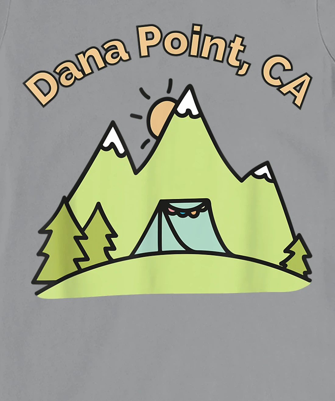 Womens Dana Point CA Mountains Hiking Climbing Camping & Outdoors T-Shirt, Kid T-Shirt and Women T-Shirt