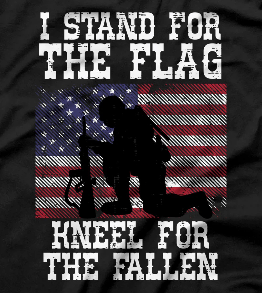 I Stand For The Flag Knee For Fallen Soldier Memorial Day T-Shirt
