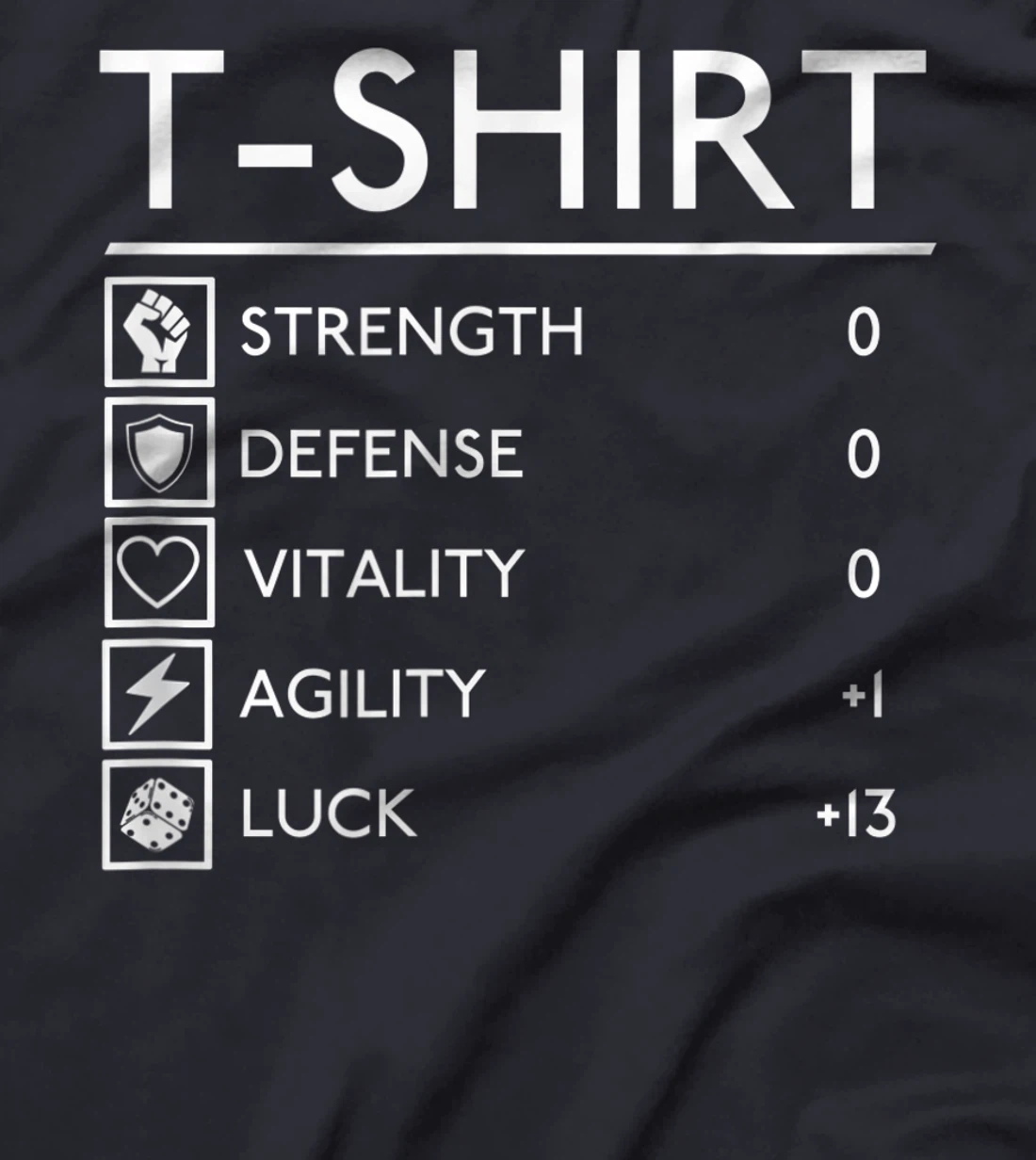 Funny Lucky RPG FRP Armor Gamer Stats board fantasy outfit T-Shirt, Women T-Shirt