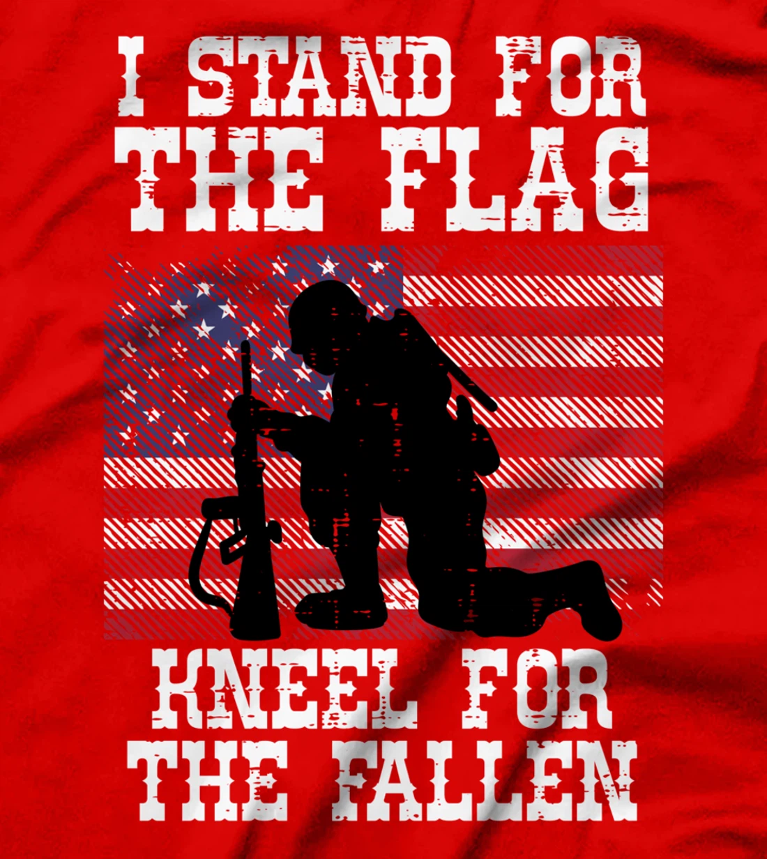 I Stand For The Flag Knee For Fallen Soldier Memorial Day T-Shirt