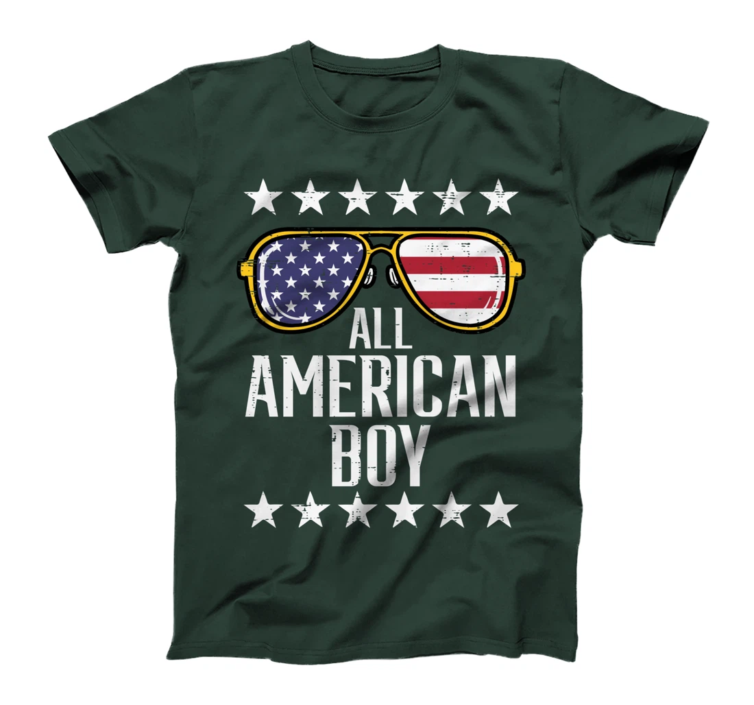 All American Boy 4th Of July Memorial Day Matching Family T-Shirt