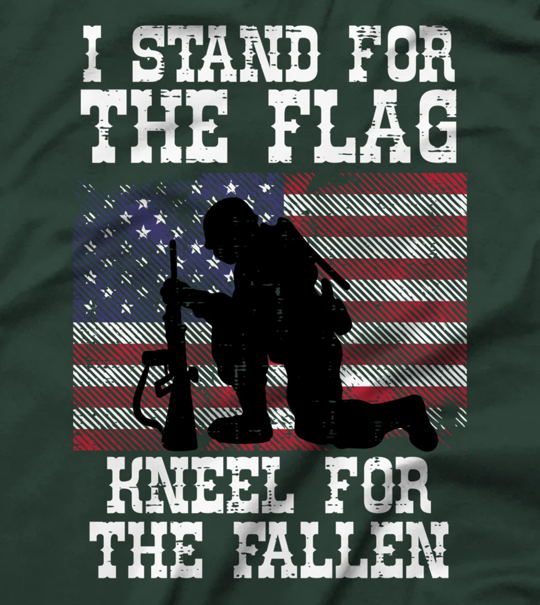 I Stand For The Flag Knee For Fallen Soldier Memorial Day T-Shirt