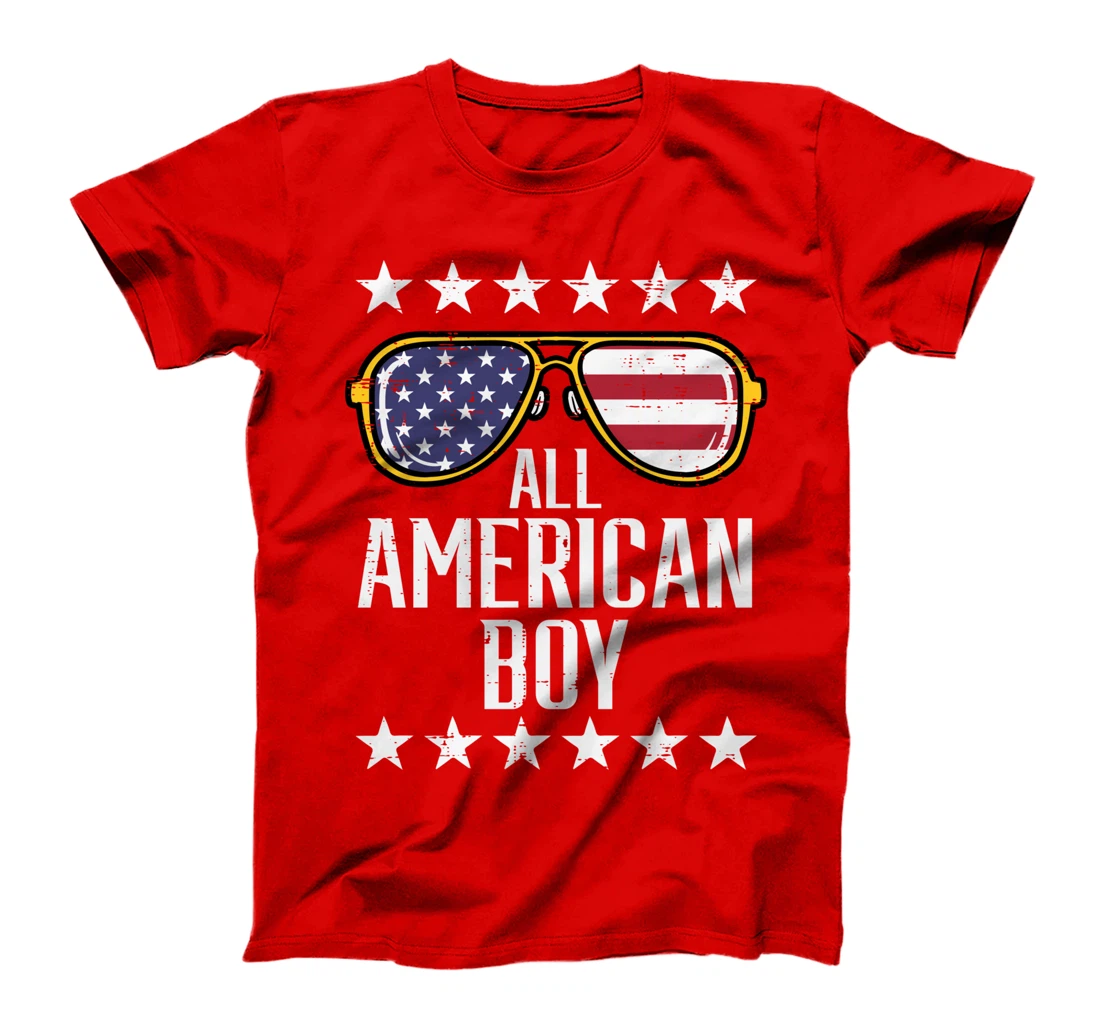 All American Boy 4th Of July Memorial Day Matching Family T-Shirt