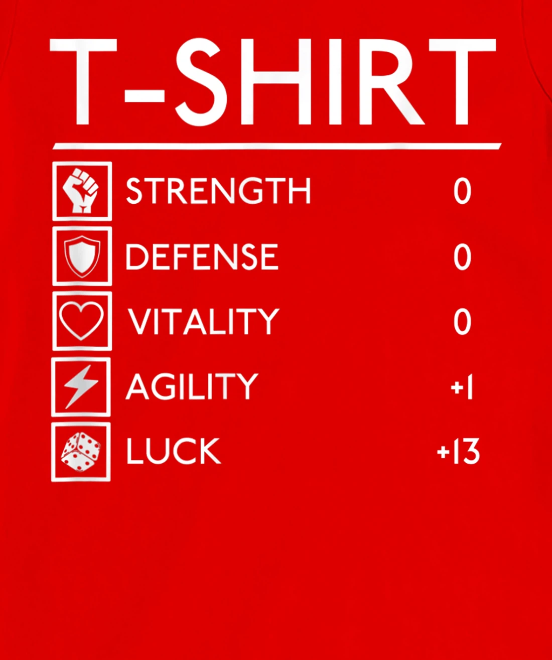 Funny Lucky RPG FRP Armor Gamer Stats board fantasy outfit T-Shirt, Women T-Shirt
