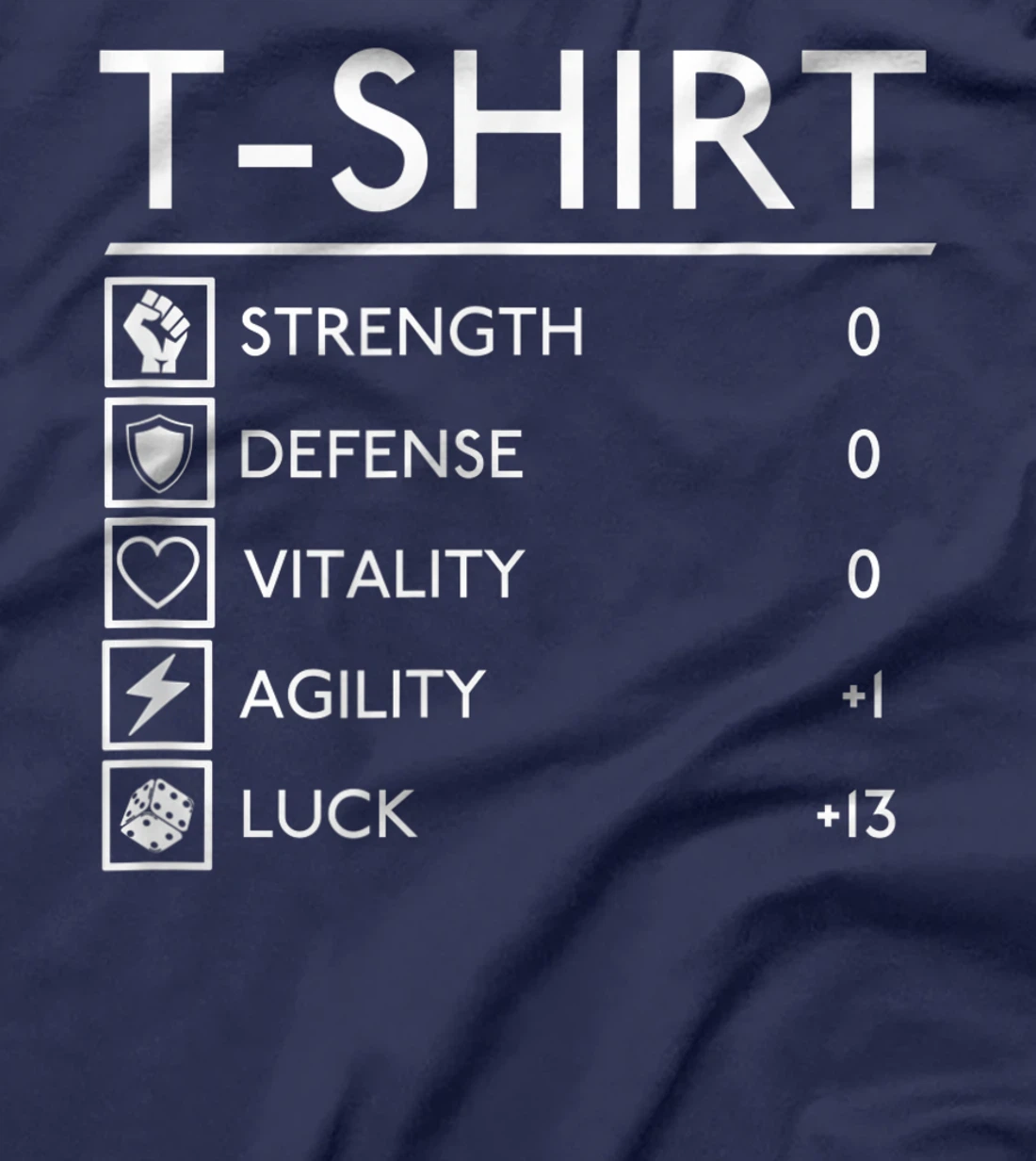 Funny Lucky RPG FRP Armor Gamer Stats board fantasy outfit T-Shirt, Women T-Shirt