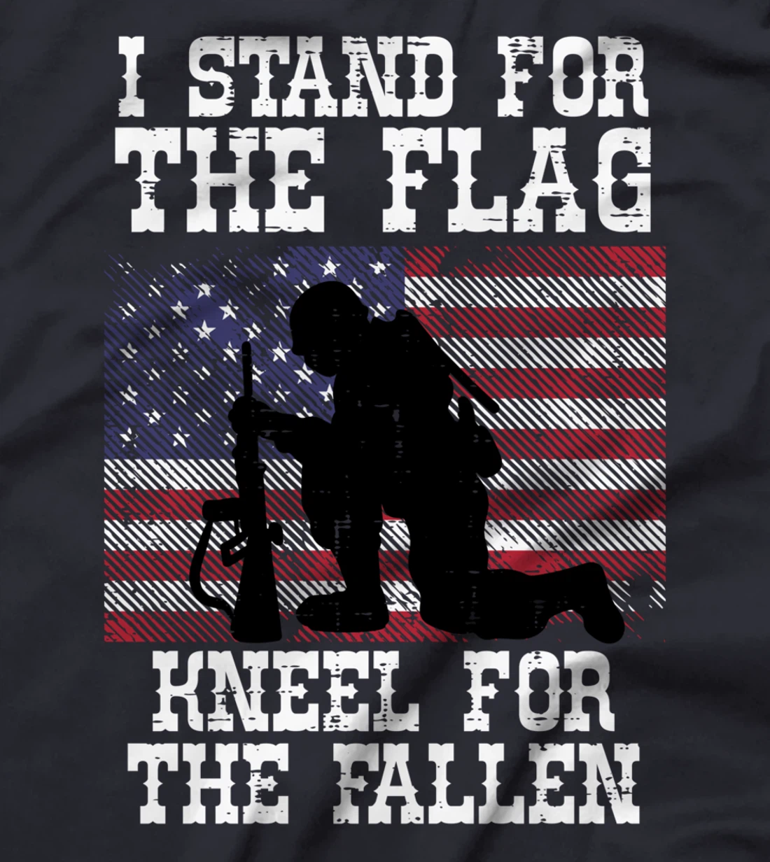 I Stand For The Flag Knee For Fallen Soldier Memorial Day T-Shirt