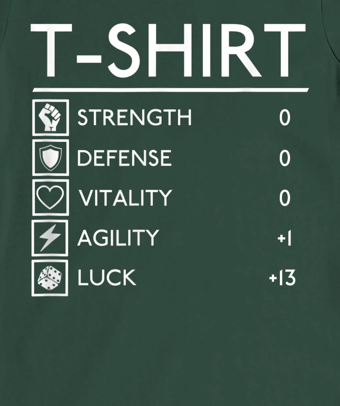 Funny Lucky RPG FRP Armor Gamer Stats board fantasy outfit T-Shirt, Women T-Shirt